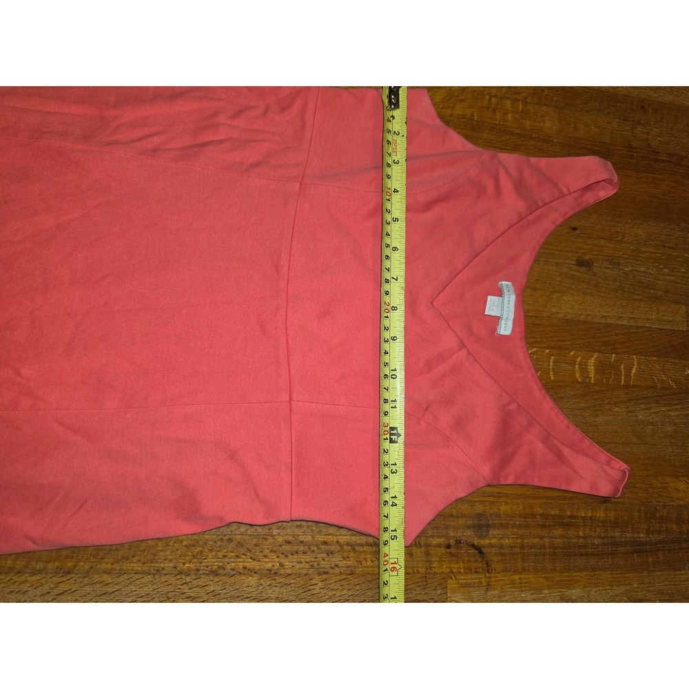 New York & Company Coral Pink V-Neck Sleeveless Sheath Dress Size S - Picture 6 of 10